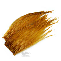 Hareline Bugger Hackle Patches - Ginger - Hackle for Wooly Bugger Fly Tying