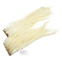 Hareline Bugger Hackle Patches - White - Hackle for Wooly Bugger Fly Tying