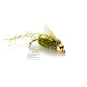 Caddis Sparkle Pupa - Bead Head - Olive - Caddisflies - Nymphs - Fly Fishing Flies