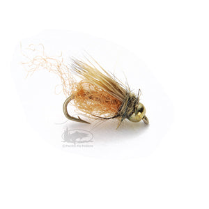 Caddis Sparkle Pupa - Bead Head - Tan - Caddisflies - Nymphs - Fly Fishing Flies