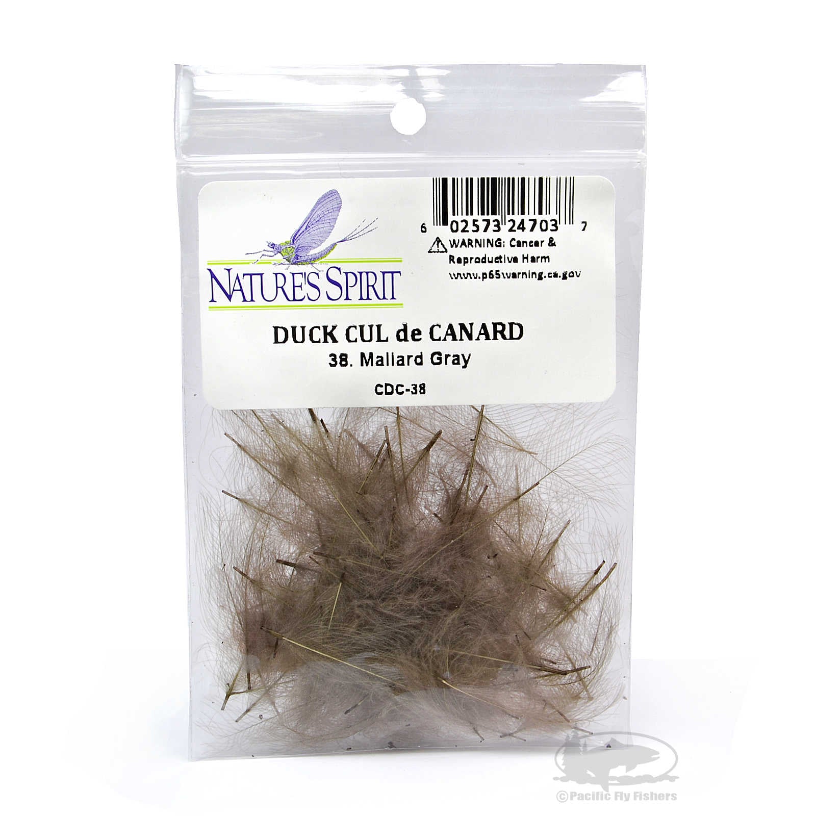 Pechetruite 1g Duck Cul De Canard (CDC) Feathers – Coral / Coral – Fly Tying