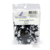 CDC Tufts - Black - CDC Puffs - Fly Tying Materials