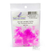 CDC Tufts - Fl Hot Pink - CDC Puffs - Fly Tying Materials