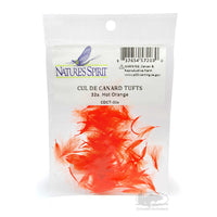 CDC Tufts - Hot Orange - CDC Puffs - Fly Tying Materials