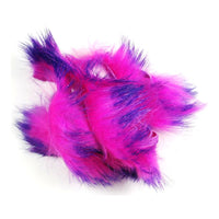 Crosscut Two-Toned Rabbit Strips - Purple / Hot Pink