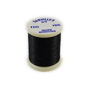 Danville Waxed Monocord Thread - Black