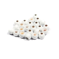 Dazzle Brass Beads - Pearl White