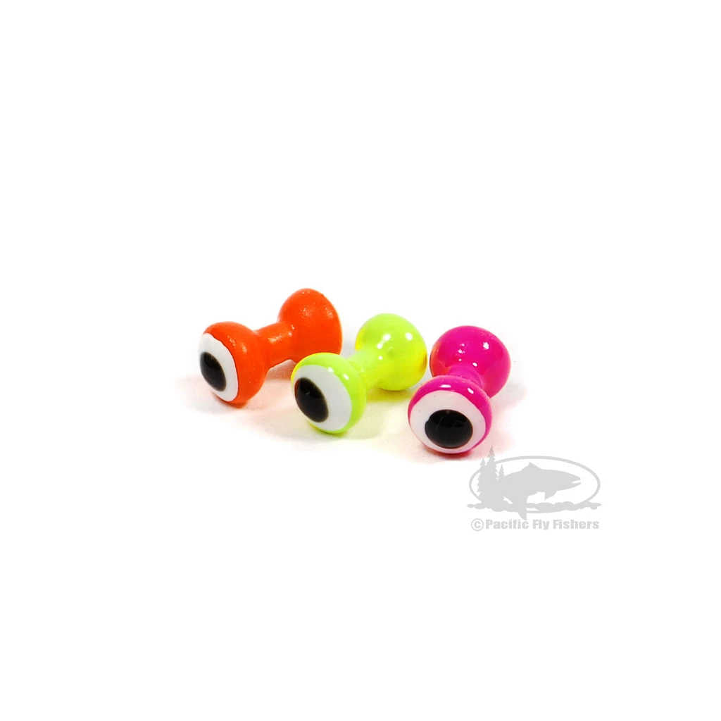 Hareline Double Pupil Brass Eyes - Fly Tying Dumbbell Painted Eyes