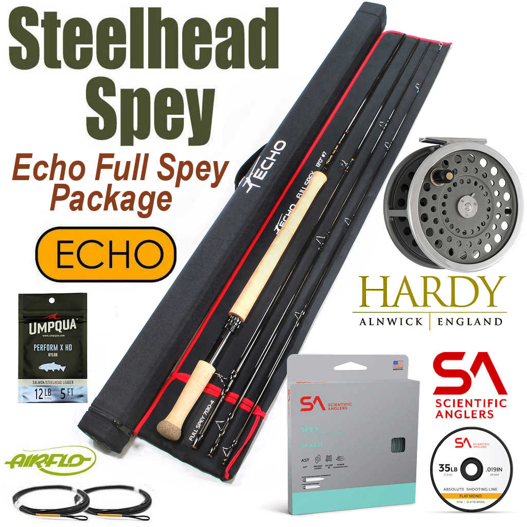 Echo Full Spey - Two Hand Rod, Reel, Line Complete Spey Packaged Outfit