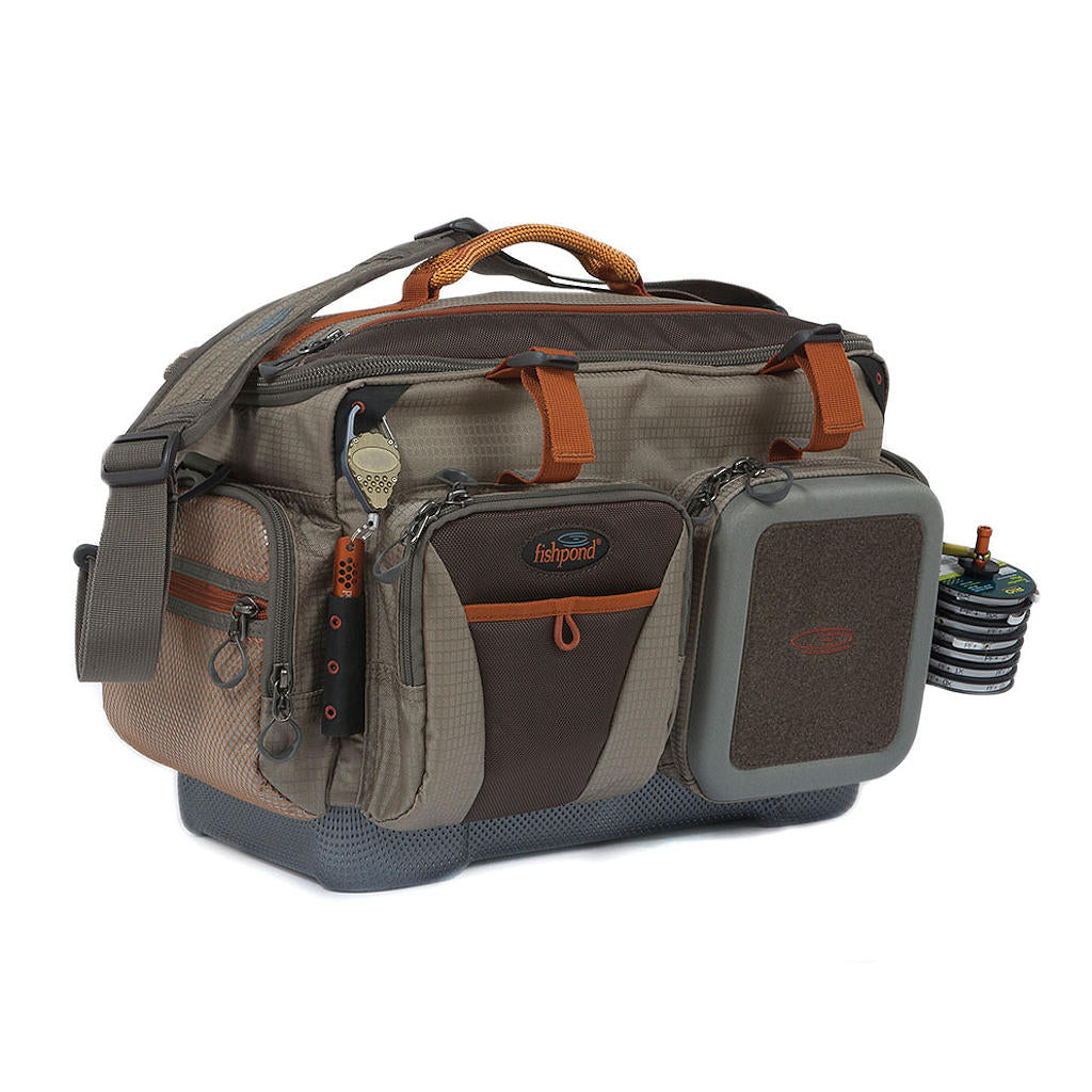 TOURBON Canvas Fly Fishing Case Carryall Game Bag Trout Tackle Crossbody  Gift 