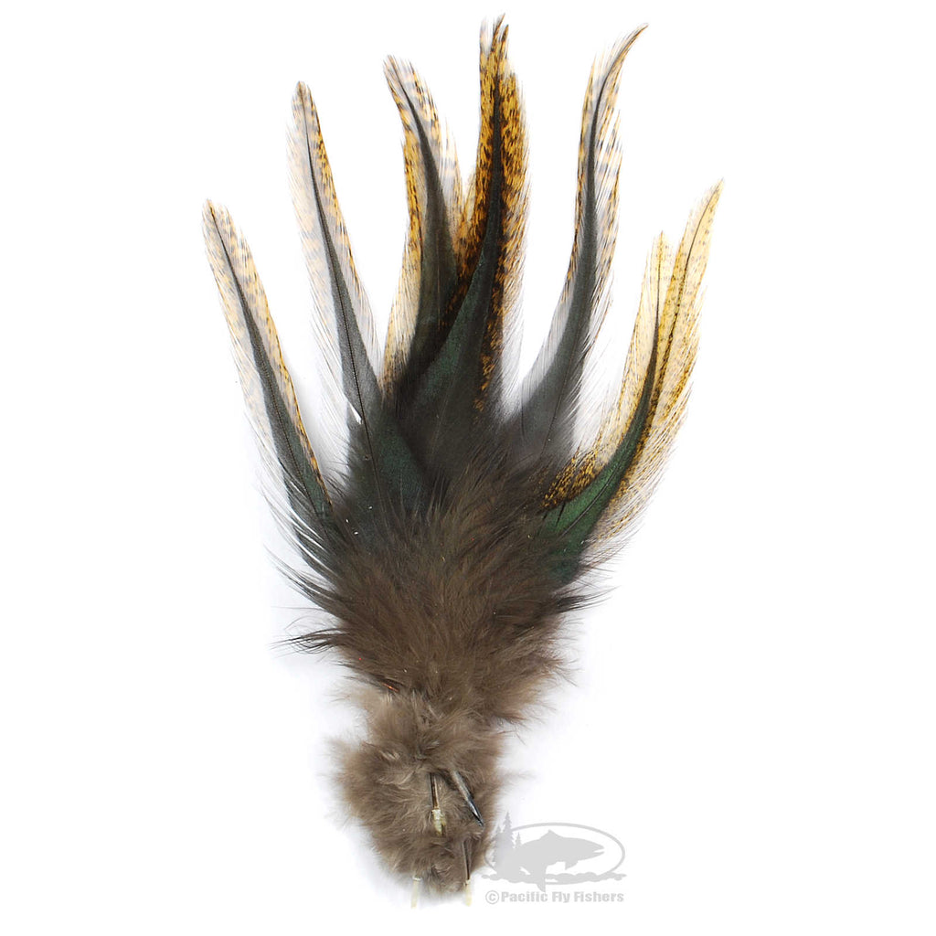 Gallo de Leon Saddle Feathers - Ginger Speckled - Fly Tying Materials