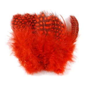 Guinea Feathers - Hot Orange