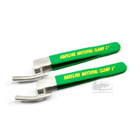 Hareline Material Clamp Set - 1" Short - Green - Fly Tying Tools