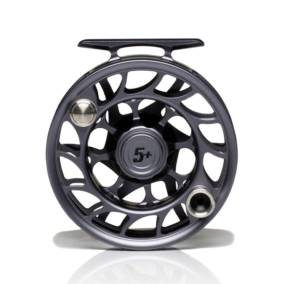 ハッチ アイコニック 5+ HATCH ICONIC ラージアーバー Hatch Iconic Reels - 5 Plus Gray/Black Large Arbor | Pacific Fly
