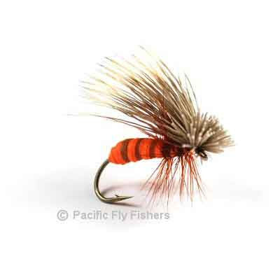 Kingrey's Better Foam Caddis - October Orange - Pacific Fly Fishers