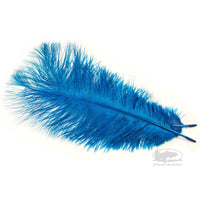 Montana Fly Company Ostrich Plumes - Kingfisher Blue - Select Feathers - Fly Tying Materials