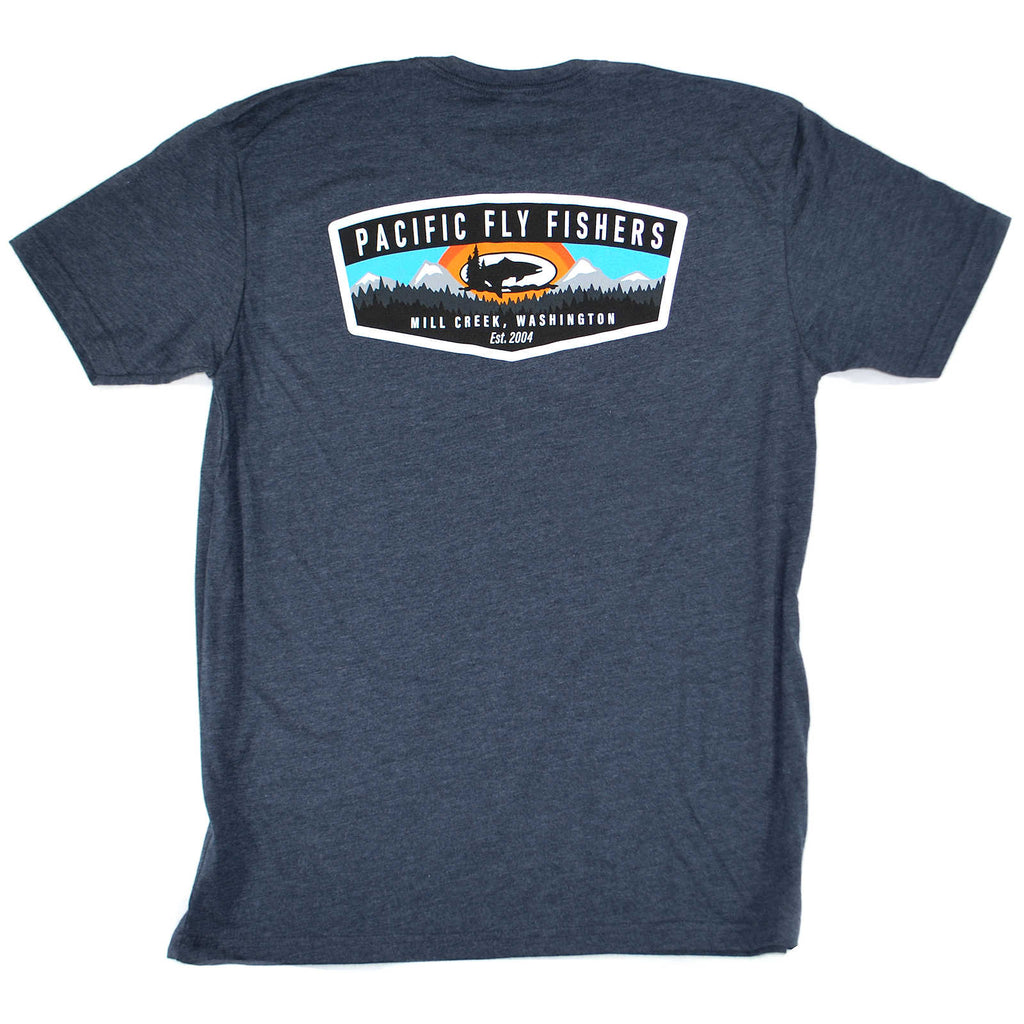 Pacific Fly Fishers Tee Shirts - Midnight Navy Blue - T-Shirts