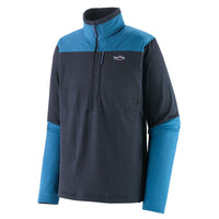 Patagonia R1 Fitz Roy Trout 1/4 Zip Top - Pitch Blue