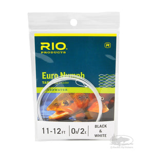RIO Euro Nymph Leader -  Black & White - European Nymphing Leaders