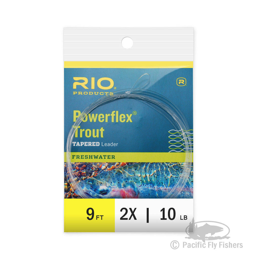RIO 9ft Powerflex Trout Leaders - 2X