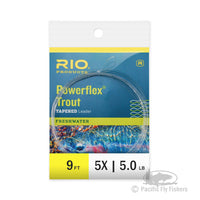 RIO 9ft Powerflex Trout Leaders - 5X