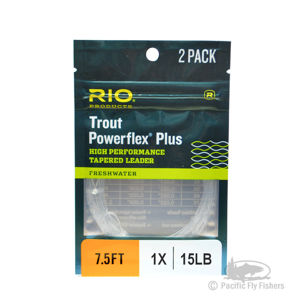 RIO 2 Pack Powerflex Plus Leaders 7.5ft - 1X