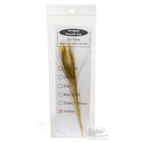 D's Flyes Stripped Peacock Eye Quills - Yellow - Fly Tying Materials