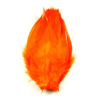 Strung Rooster Saddles - Fluorescent Fire Orange