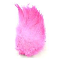 Strung Rooster Saddles - Fluorescent Pink