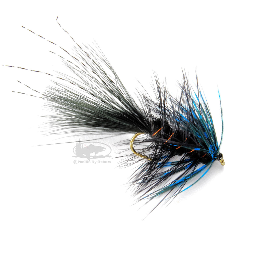 S.T.S. Bugger - Black and Blue - Steelhead Wooly Bugger - Fly Fishing Flies