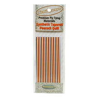 Synthetic Tapered Peacock Quills - Light Orange - Fly Tying Materials