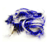 Tiger Barred Rabbit Strips - Purple / Black over White