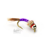 Tungsten Rainbow Warrior - Purple - Midge Nymph - Fly Fishing Flies