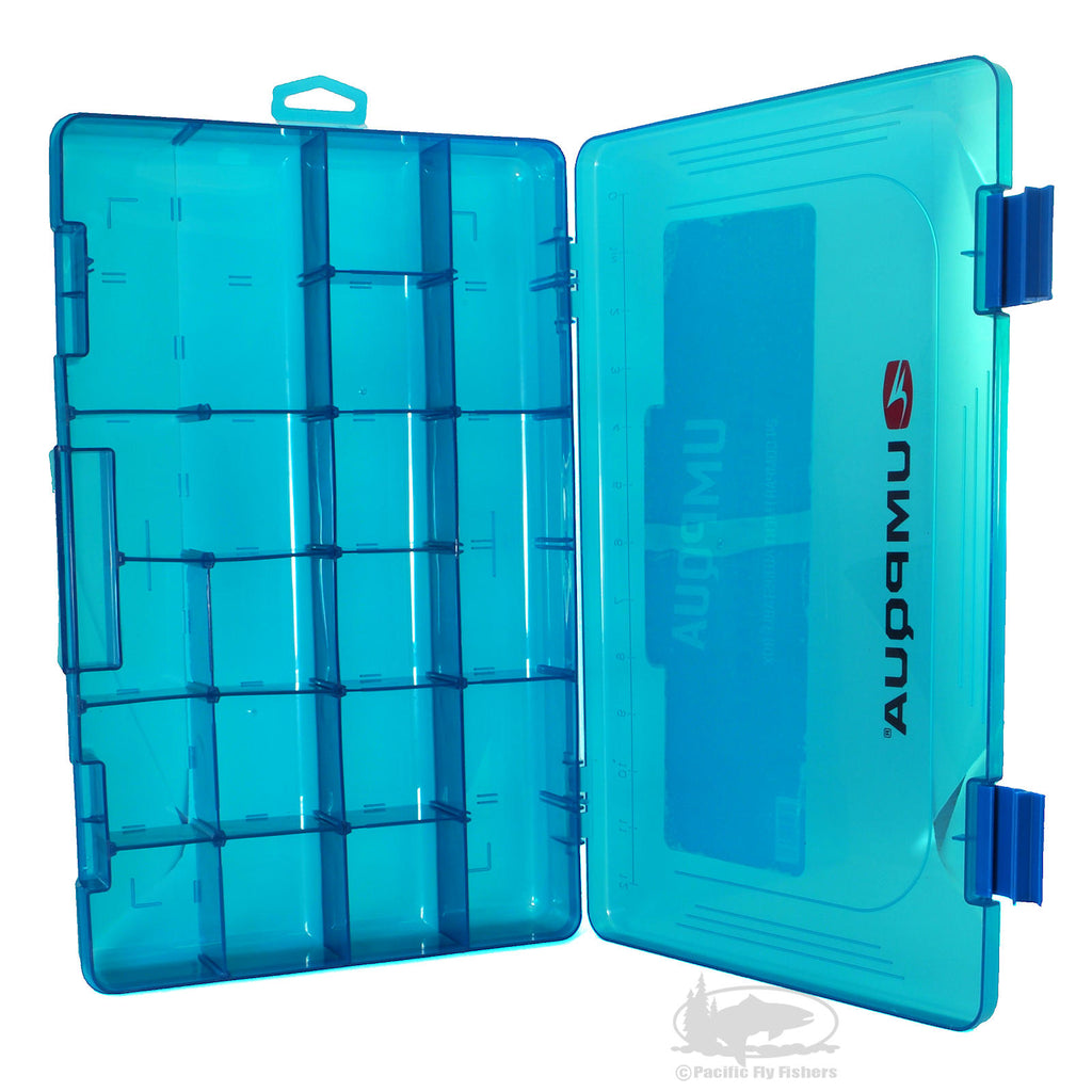 Umpqua Bug Locker 6424 - Blue - Adjustable Compartment Fly Box