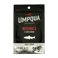 Umpqua Deceiver X Fluorocarbon Trout Leaders - 9ft and 7.5-foot - Fly Fishing Leaders