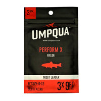Umpqua Perform X Trout Leaders - 3-Pack - Nylon Fly Fishing Leaders