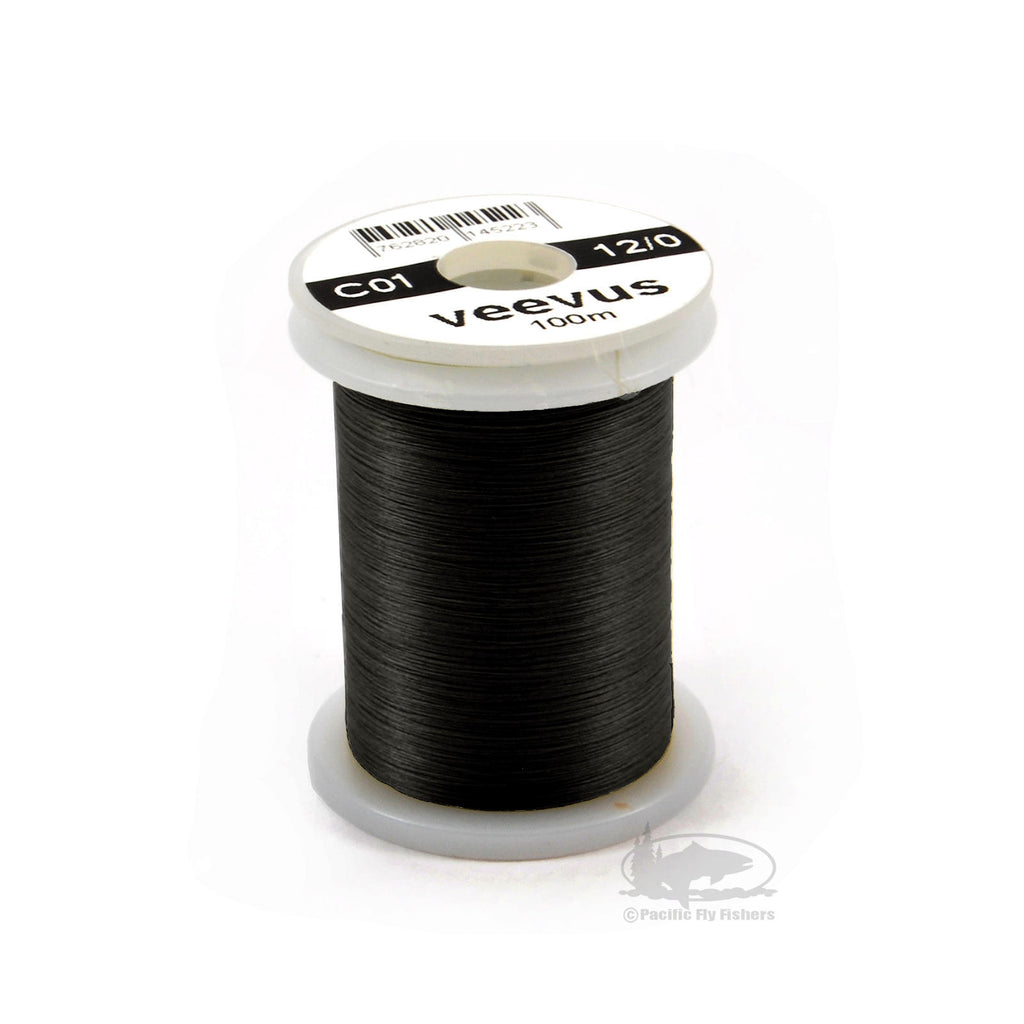 Veevus 12/0 Thread - Black - Fly Tying Thread